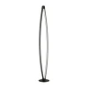 LED-gulvlampe Fenga, touch-dimmer, CCT, sort