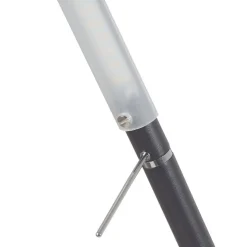 LED-gulvlampe Filigran, sort, dæmpbar, justerbar