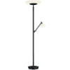 LED-gulvlampe Findus, 2 lyskilder, sort