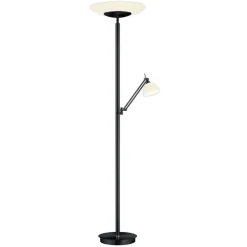LED-gulvlampe Findus, 2 lyskilder, sort