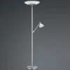 LED-gulvlampe Findus, 2 lyskilder, nikkel
