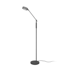LED-gulvlampe Franklin, sensordæmper, antracit