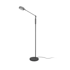 LED-gulvlampe Franklin, sensordæmper, antracit