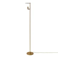 LED-gulvlampe Kelly, justerbar spot, guld/guld