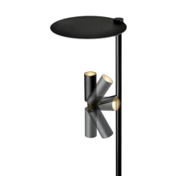 LED-gulvlampe Kelly Spot justerbar sort/guld