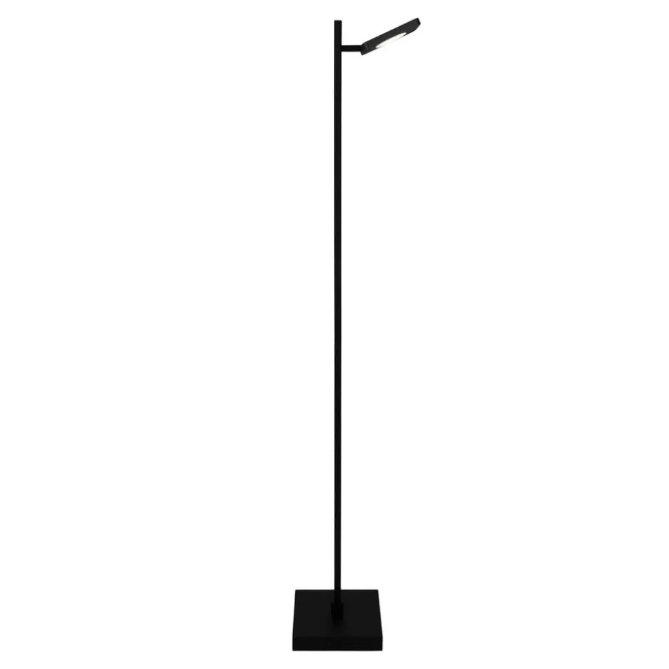 LED-gulvlampe Lupa sort højde 135 cm metal touchdim