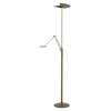 LED-gulvlampe New Sapporo, bronze, 183 cm, metal Dæmper CCT