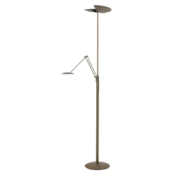 LED-gulvlampe New Sapporo, bronze, 183 cm, metal Dæmper CCT