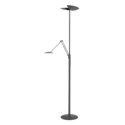 LED-gulvlampe New Sapporo, sort, 183 cm metal Dæmper CCT