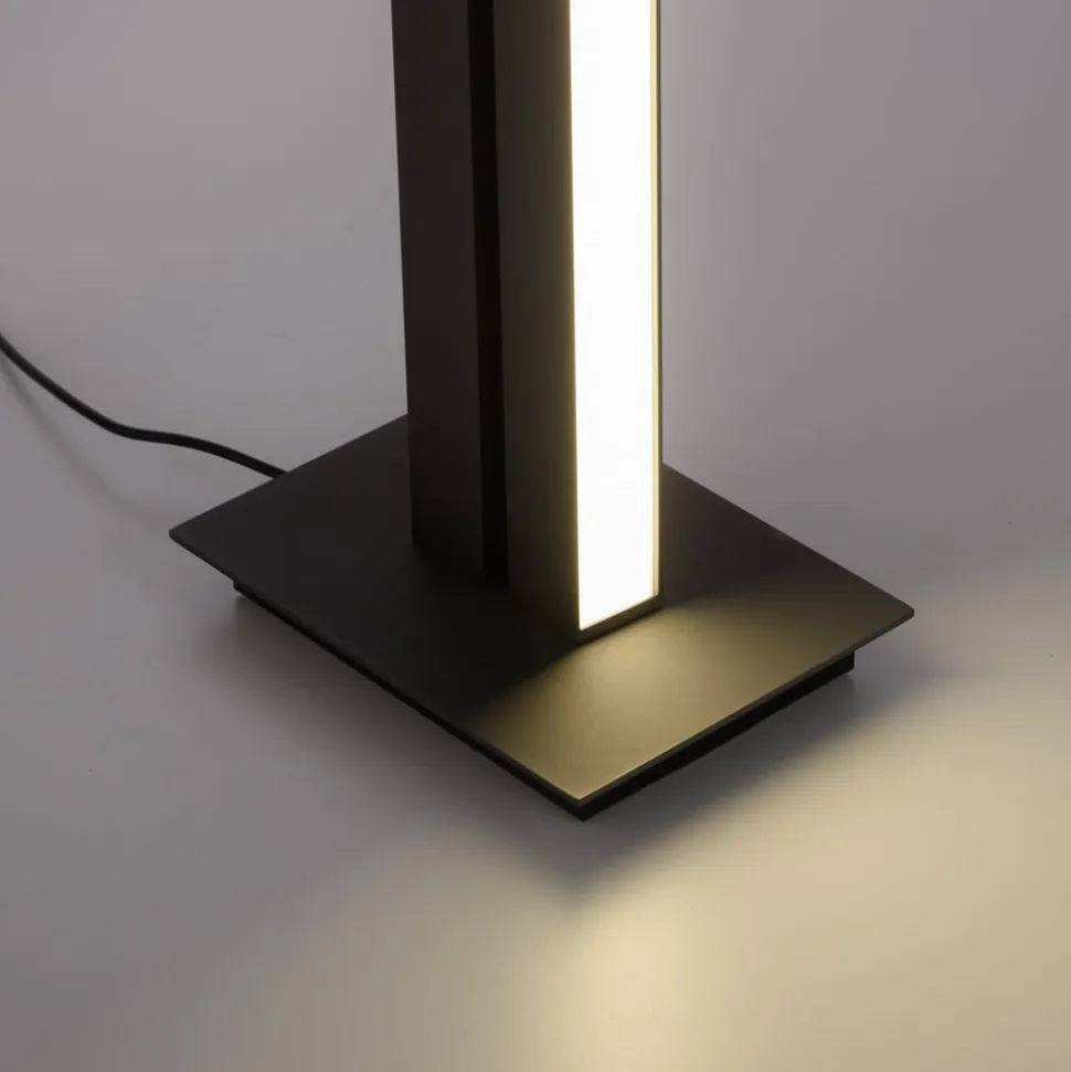 LED-gulvlampe PURE Lines, antracit, fjernbetjening, 140 cm