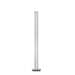 LED-gulvlampe PURE Lines, sølv, fjernbetjening, 140 cm