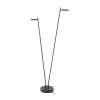 LED-gulvlampe Round Move, 2 lyskilder sort 142 cm CCT dæmpbar