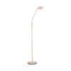 LED-gulvlampe Sorento, højde 138 cm, sandfarvet, metal, CCT