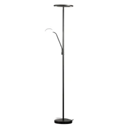 LED-gulvlampe Sorento, sandfarvet, højde 182 cm, læselampe