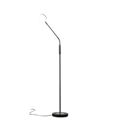 LED-gulvlampe Sorento, sandgrå, højde 138 cm, CCT dæmpbar