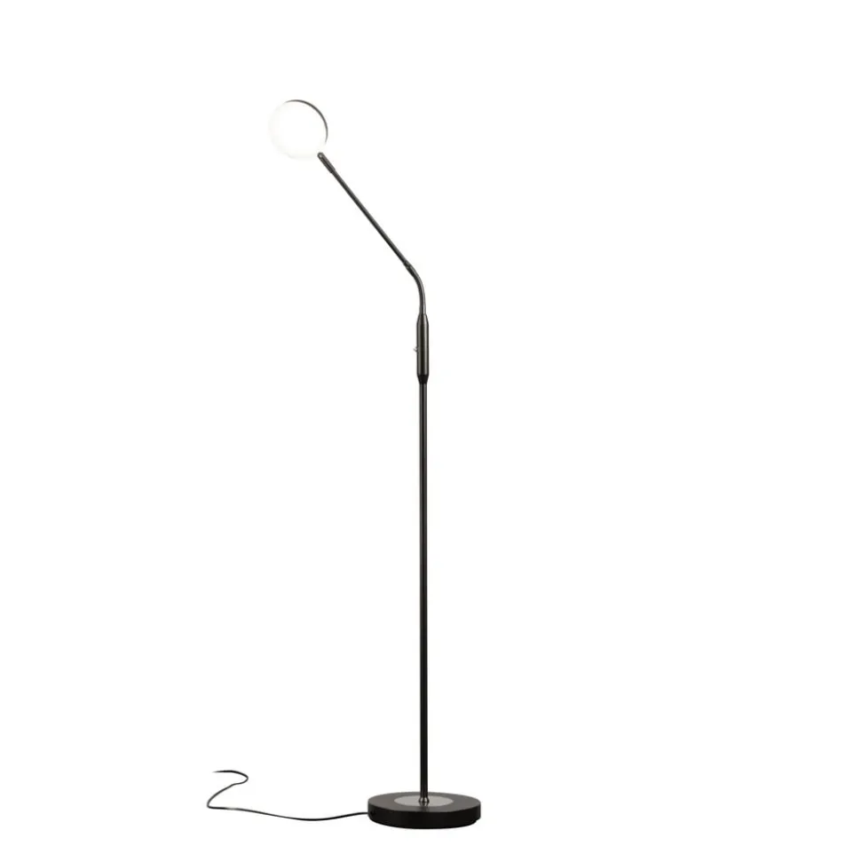 LED-gulvlampe Sorento, sandgrå, højde 138 cm, CCT dæmpbar