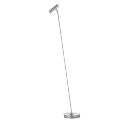 LED-gulvlampe Tom Pro, mat nikkel, 1 lyskilde, CCT, dæmper
