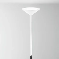 LED-gulvlampe Tratto, hvid, metal, CCT, dæmpbar