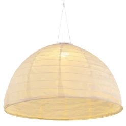 LED-hængelampe 33982, hvid, hør, plast