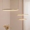 LED-hængelampe CIRCOLO, olivgrøn, Ø 30/45/60 cm, 3 lyskilder