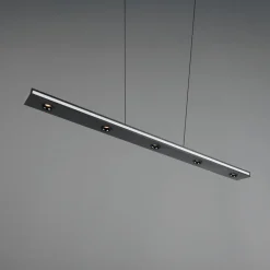 LED-hængelampe Graham, sort, metal, op/ned, CCT, dæmper