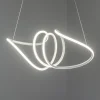 LED-hængelampe Loca, plast, hvid, 56 W, længde 70 cm