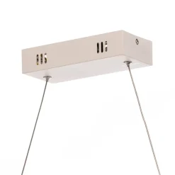 LED-hængelampe Loca, plast, hvid, 56 W, længde 70 cm