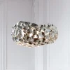 LED-hængelampe Narisa 47 cm blankt krom