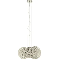LED-hængelampe Narisa 47 cm blankt krom