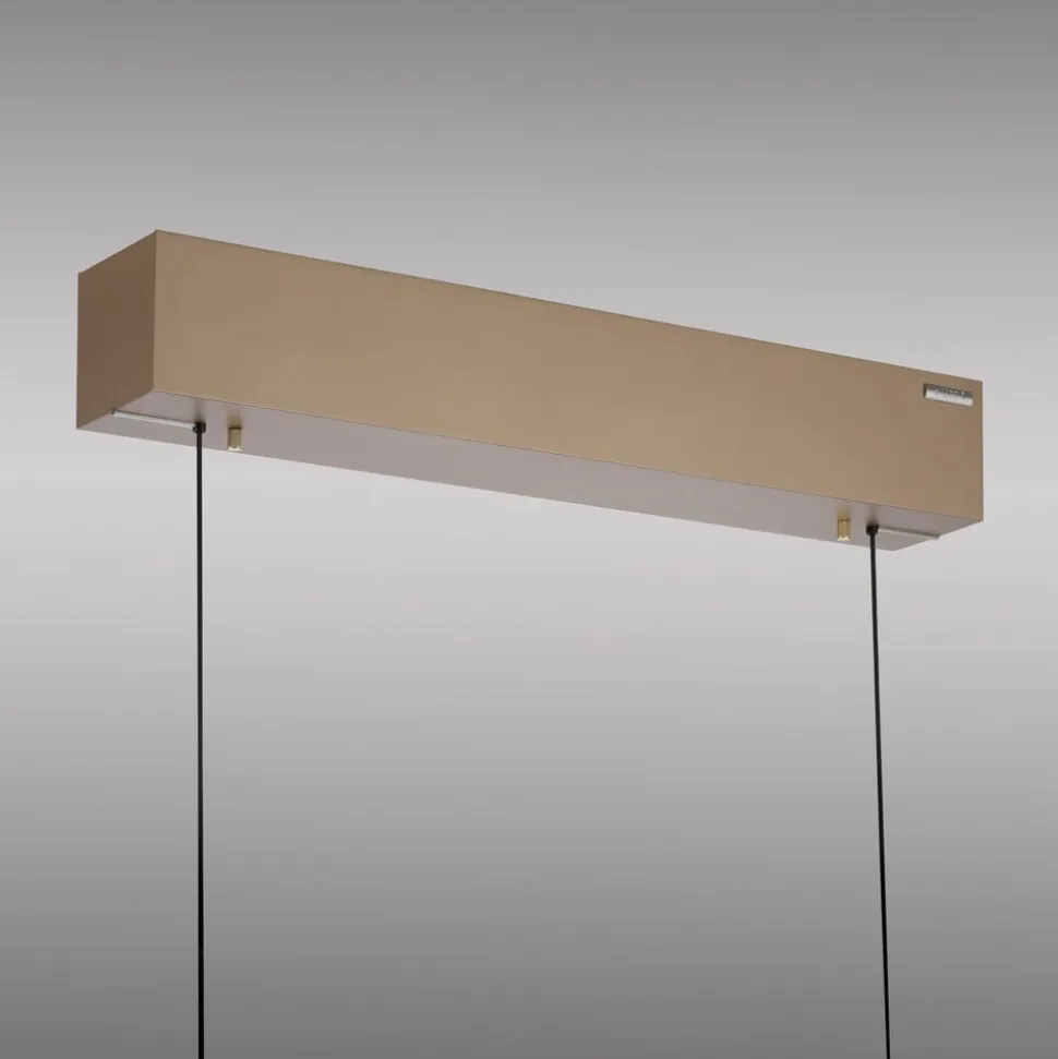 LED-hængelampe PURE E-Popup, bronze, glas, CCT, 18-flg.