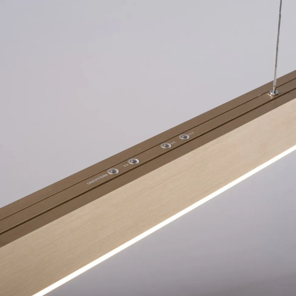 LED-hængelampe PURE Moto, imperial gold, dæmpbar, CCT