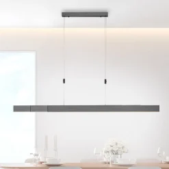 LED-hængelampe PURE Moto, platin, dæmpbar, CCT