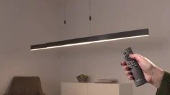 LED-hængelampe PURE Moto, platin, dæmpbar, CCT