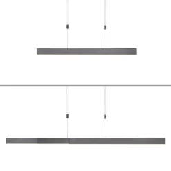 LED-hængelampe PURE Moto, platin, dæmpbar, CCT