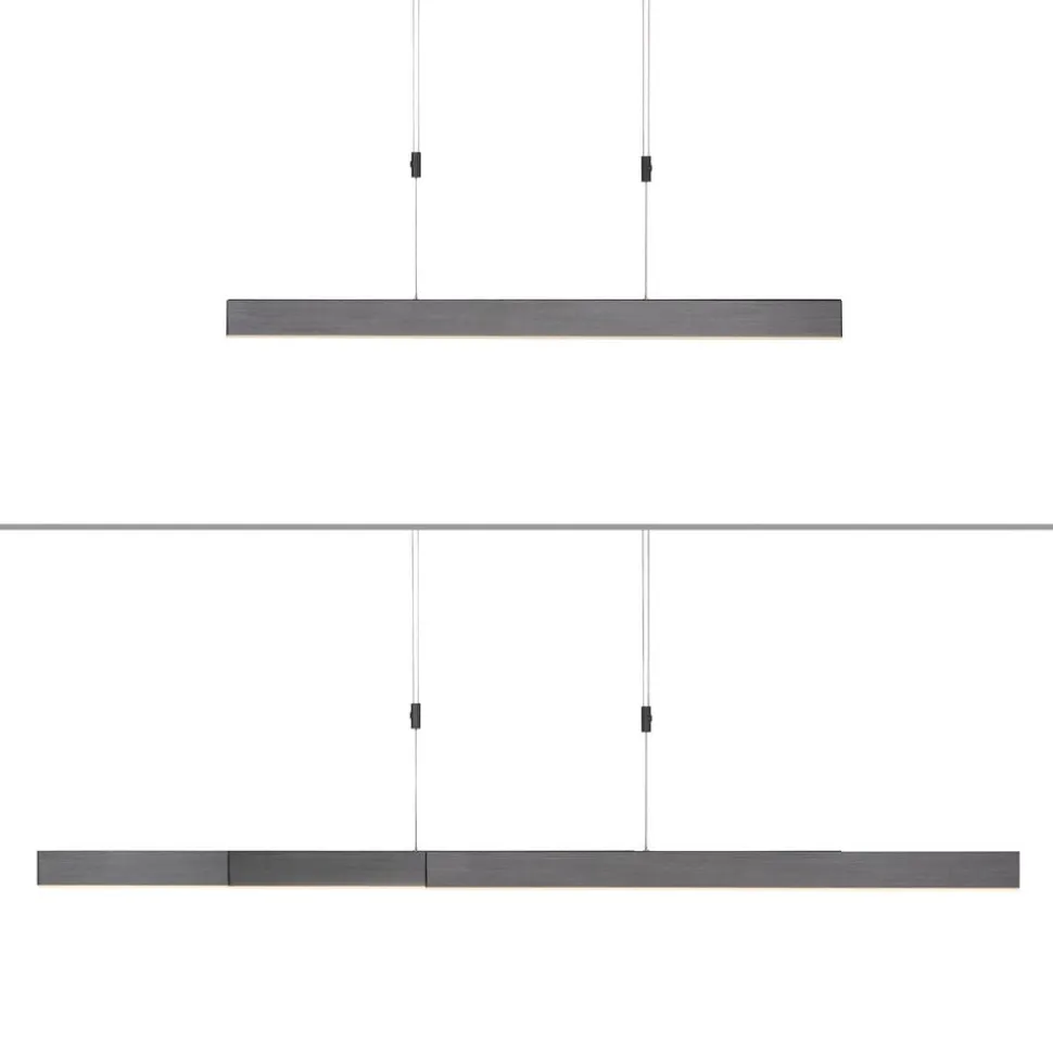 LED-hængelampe PURE Moto, platin, dæmpbar, CCT