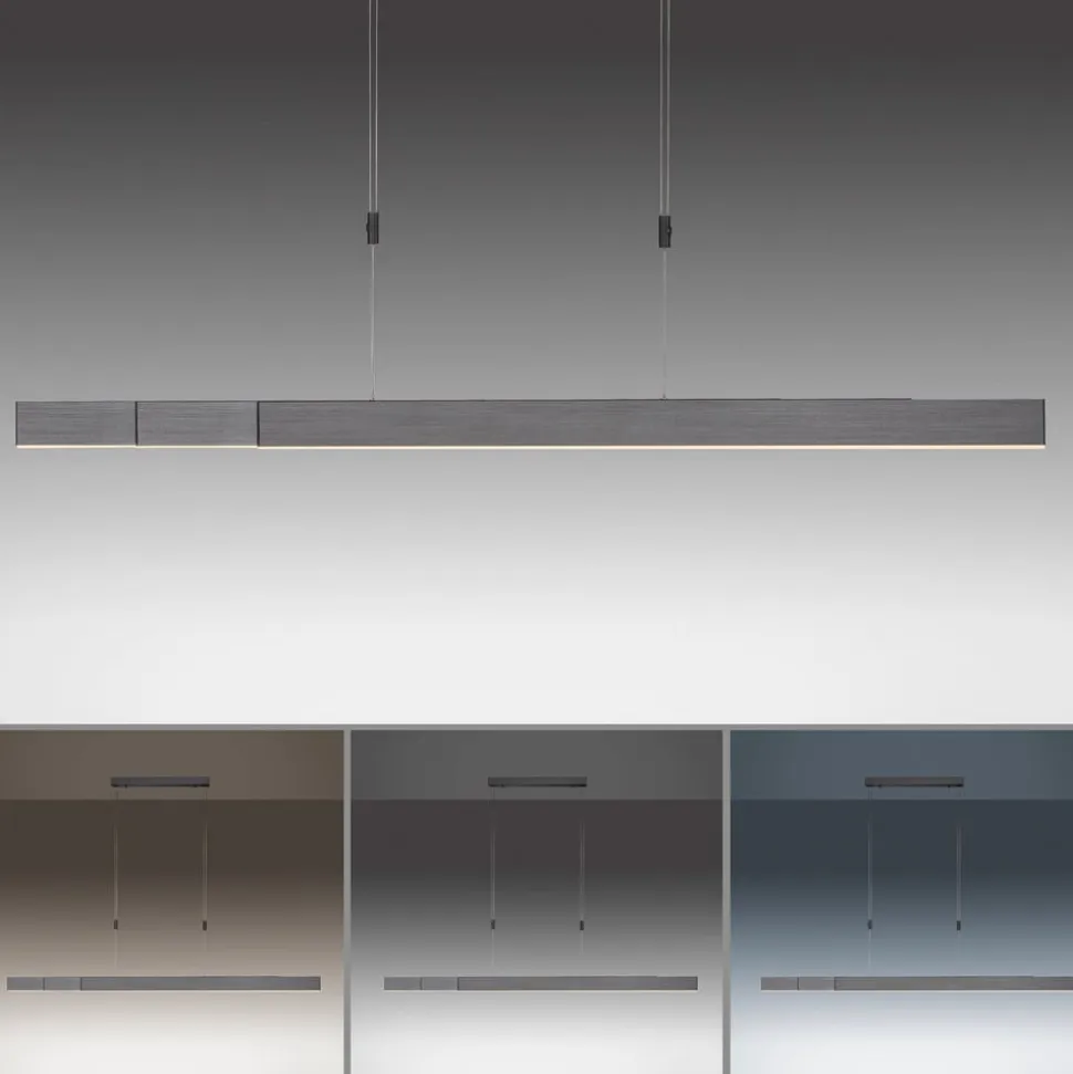LED-hængelampe PURE Moto, platin, dæmpbar, CCT