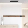 LED-hængelampe PURE Moto-Rise, eg/sort perle, aluminium, CCT