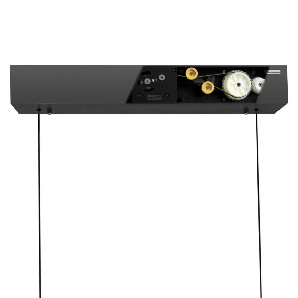 LED-hængelampe PURE Moto-Rise, eg/sort perle, aluminium, CCT