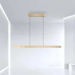 LED-hængelampe PURE Moto-Rise, imperial gold, aluminium, CCT