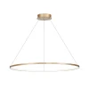 LED-hængelampe Saturno, Ø 100 cm, guldfarvet, 1 lyskilde, 4.000 K