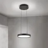 LED-hængelampe Teide, sort, 1 lyskilde, metal, 2.700 K