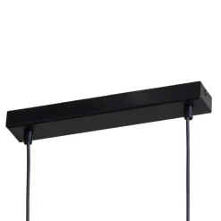 LED-hængelampe Teo, fyrretræ, længde 96 cm, træ, bjælkeform