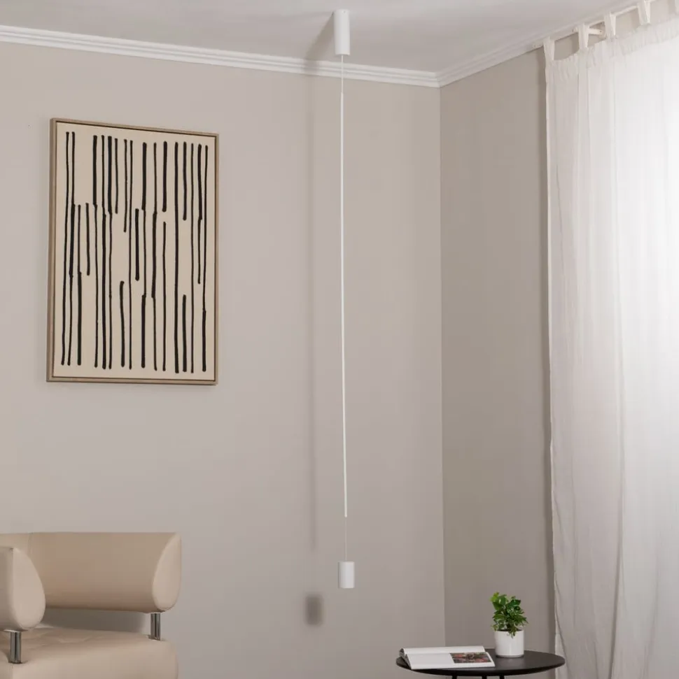 LED-hængelampe VERTIC, hvid, metal, 19 W, 3.000 K