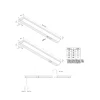 LED-indbygget møbelspot AR 45, 4.000 K Ø 5 cm stål aluminium 24 V