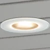 LED-indbygningslampe 7875 til udendørs loft, hvid
