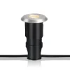 LED-indbygningslampe Garden 24 Decklight, sølv, lys ovenfra, 3W