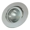 LED-indbygningsring Decoclic GU10.3, rund, sølv