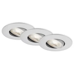LED-indbygningsspot 7602 3 IP65 3.000 K krom mat