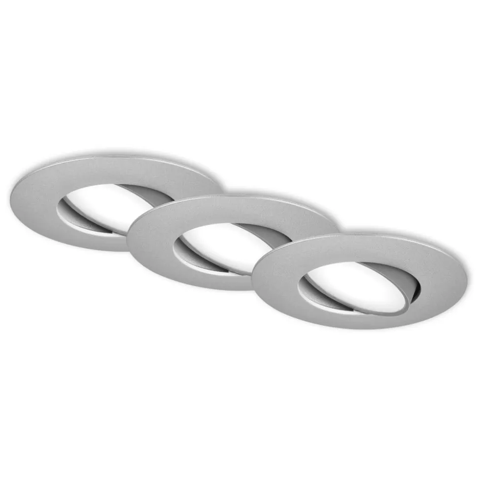 LED-indbygningsspot 7597 3 IP65 4.000 K krom mat