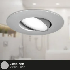 LED-indbygningsspot 7597 3 IP65 4.000 K krom mat